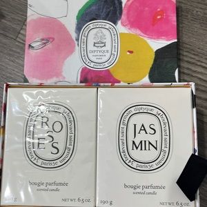 2 190g diptyque candles in limited edition box